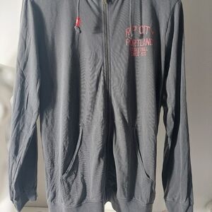 Sportiqe NBA Gray‎ Hoodie Sweater RIP City Portland  Men XL Basketball Oregon